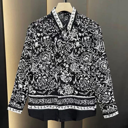 N0628 2024 Trendy Printed Fashion Shirts