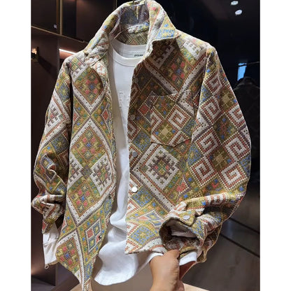 N0813 New loose fashion casual lapel jacket