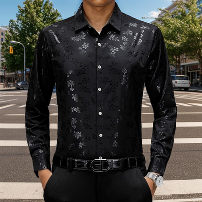 N0815 New Men's Fashion Thin Shirt