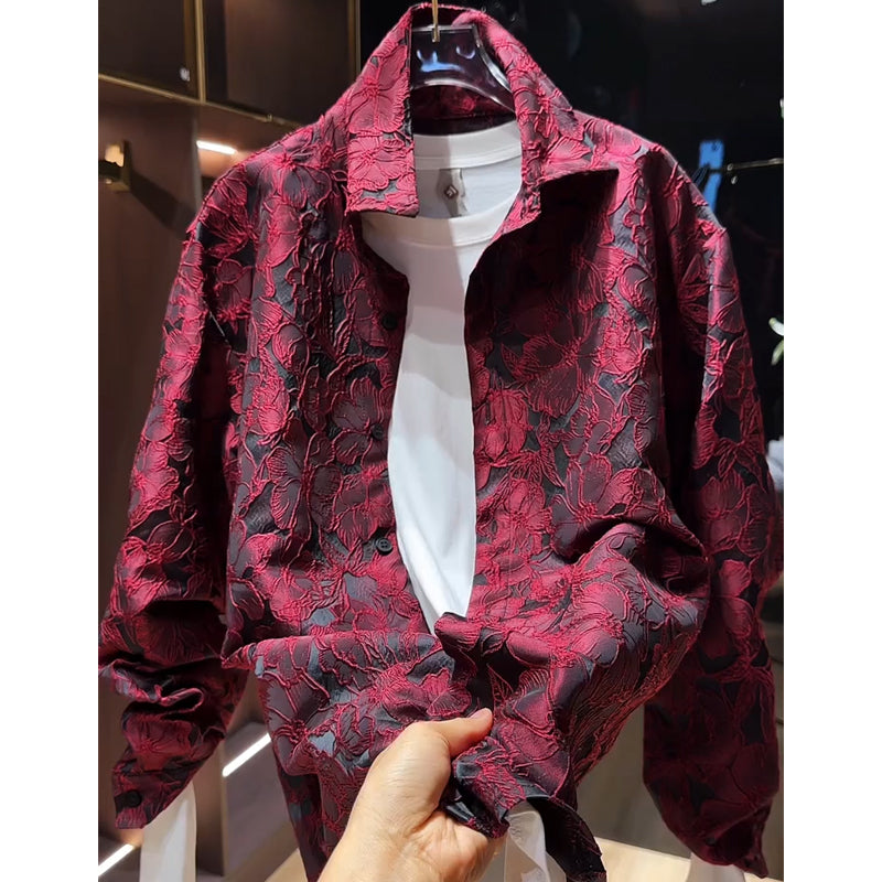 N0815 Men's new embossed jacket