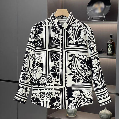 N0830 New Men's Light Luxury Shirt