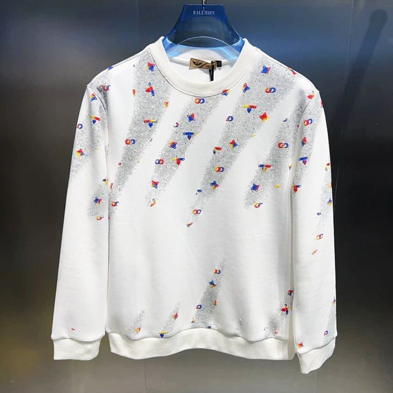 N0910 Men's shooting star print top