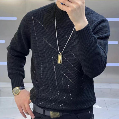 N1125 Men's autumn and winter sequined casual sweater