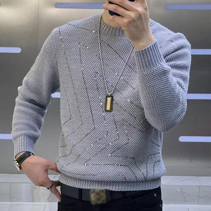 N1125 Men's autumn and winter sequined casual sweater