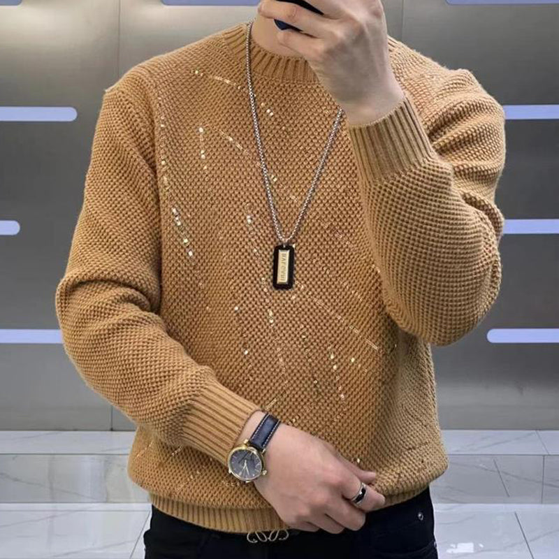 N1125 Men's autumn and winter sequined casual sweater