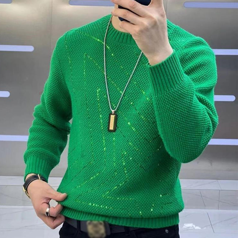 N1125 Men's autumn and winter sequined casual sweater