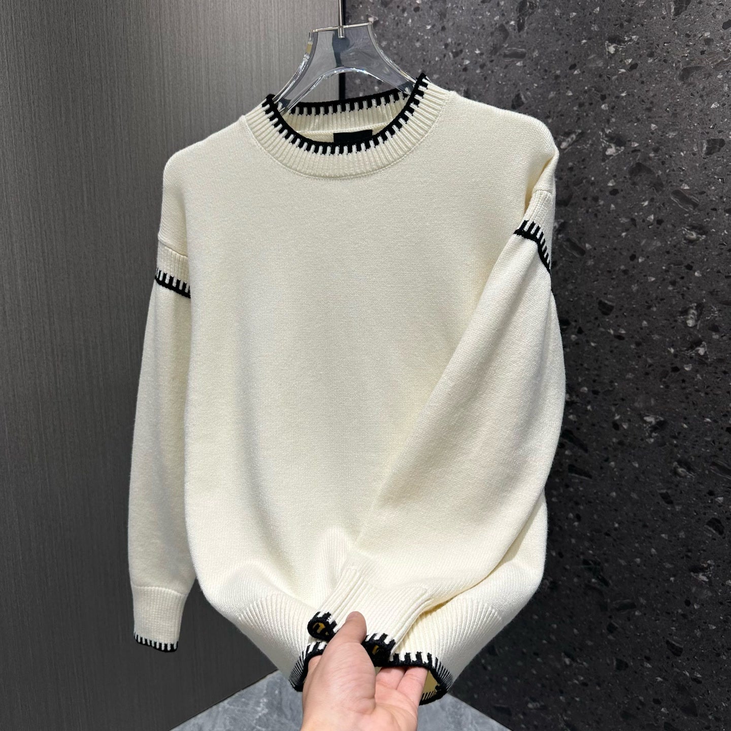 N1212 Men's trendy knitted sweater