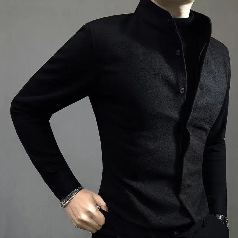 N1212 High-end thickened button-down shirt