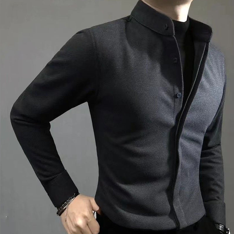 N1212 High-end thickened button-down shirt