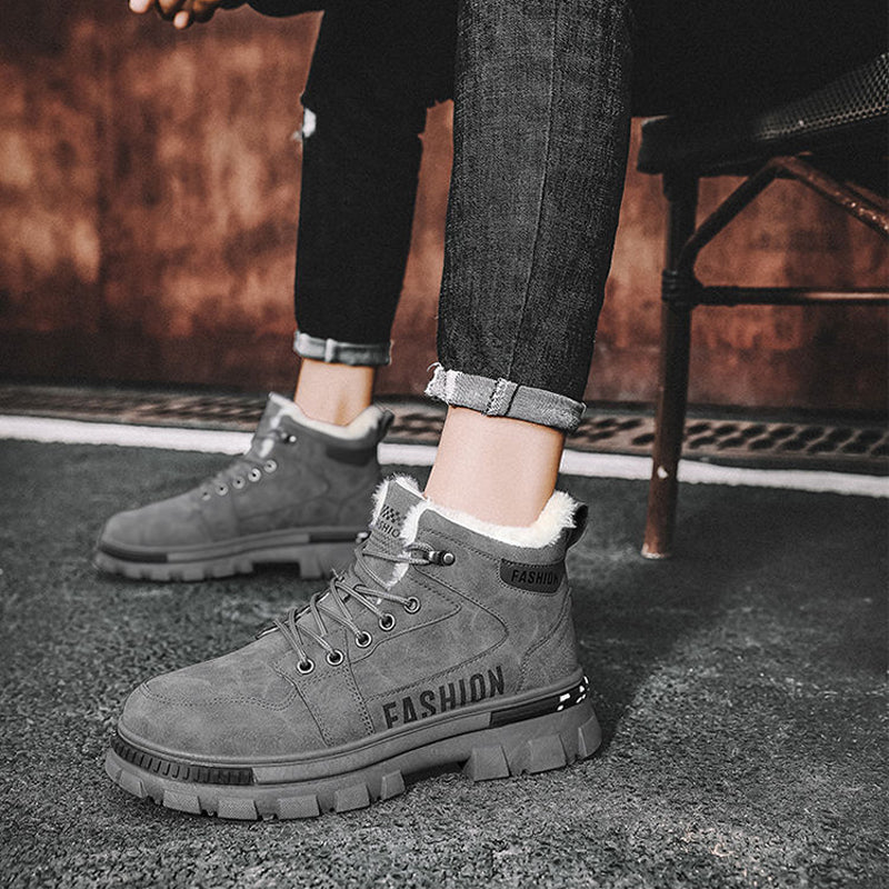 N1225 New winter men's non-slip sports cotton shoes
