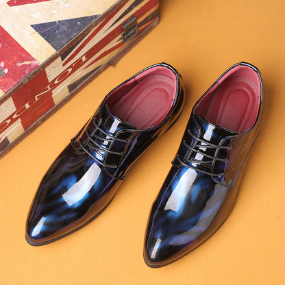 N0115 Men's trendy pointed toe leather shoes