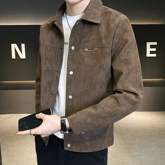 N0205 2025 New High-end Leather Suede Jacket