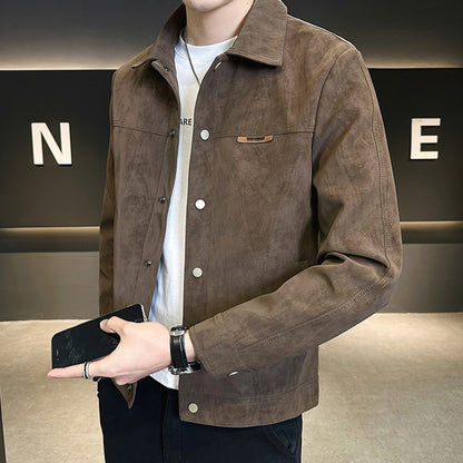 N0205 2025 New High-end Leather Suede Jacket