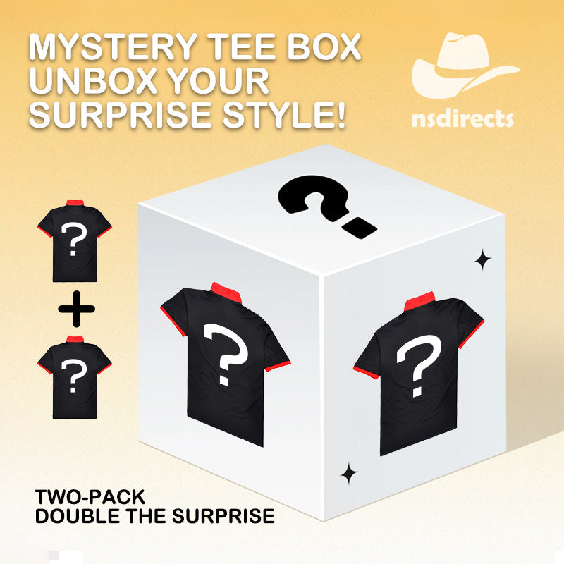 Mystery Tee Box: Unbox Your Surprise Style!【Two-Pack】