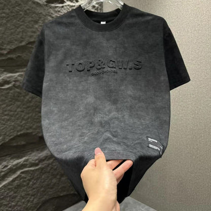 N0321 Men's trendy simple tie-dye T-shirt