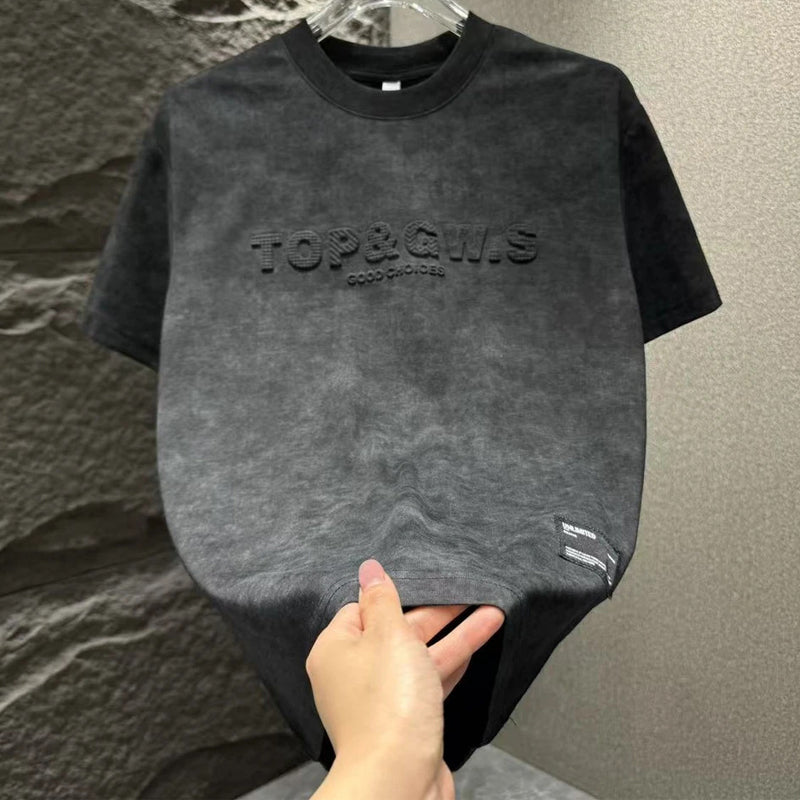 N0321 Men's trendy simple tie-dye T-shirt