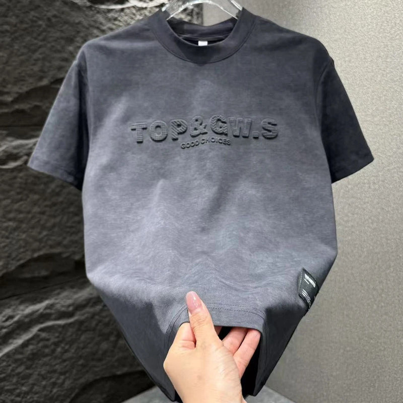 N0321 Men's trendy simple tie-dye T-shirt