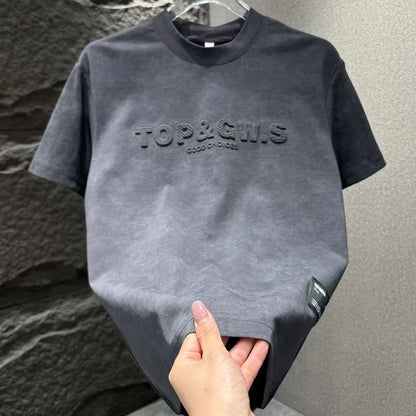 N0321 Men's trendy simple tie-dye T-shirt