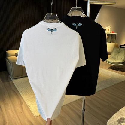 N0325 Men's cotton embroidered short sleeves
