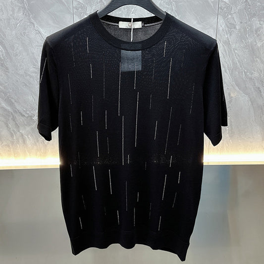 N0331 Men's Meteor Shower Ice Silk T-shirt