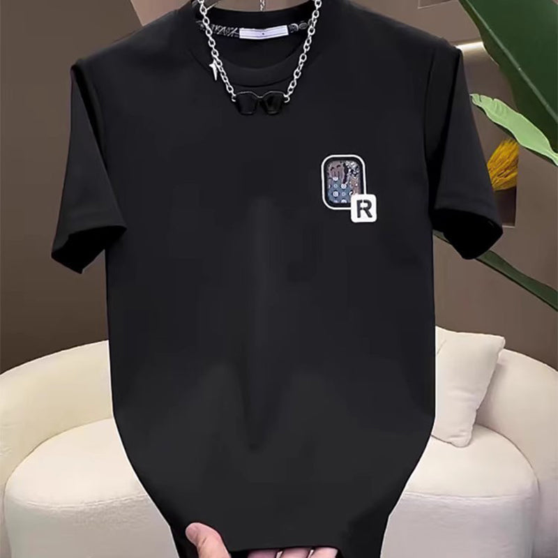 N0331 Summer Slim Fit Simple Printed T-shirt