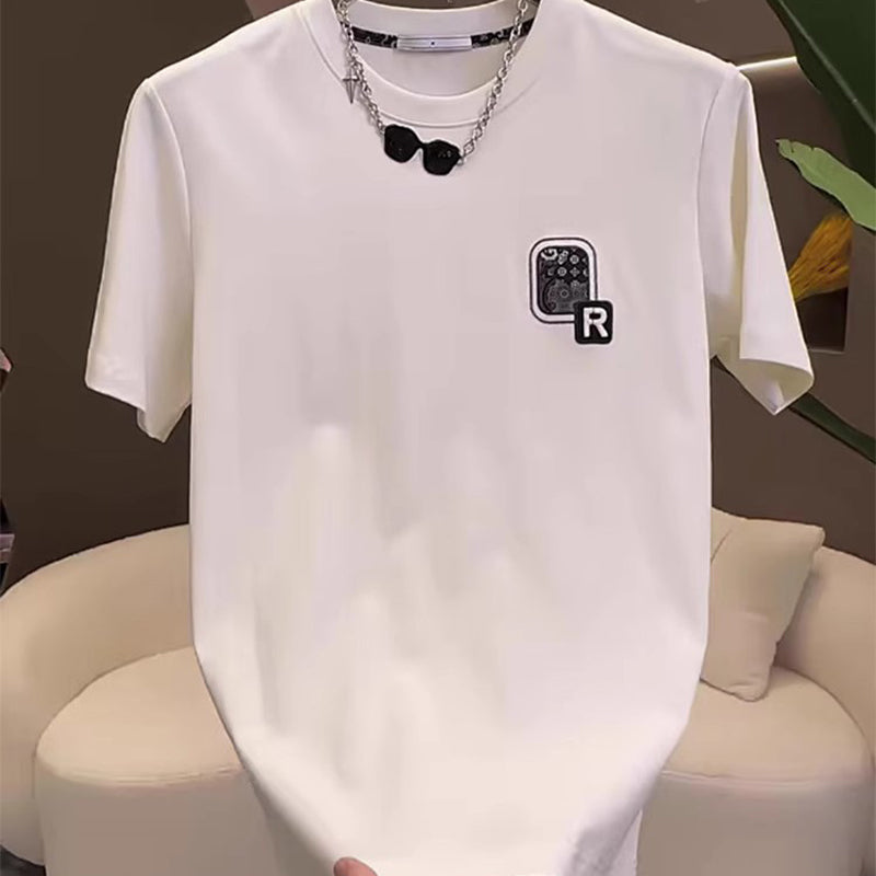 N0331 Summer Slim Fit Simple Printed T-shirt