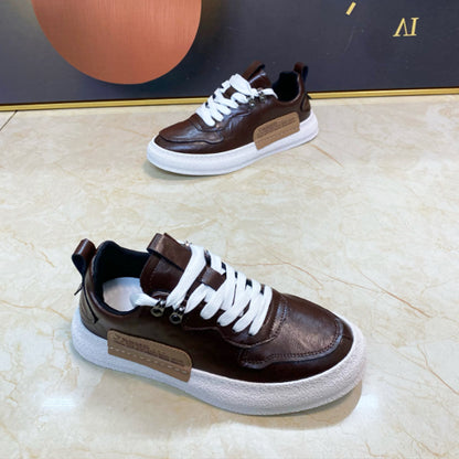 N0411 Men's new leather casual shoes