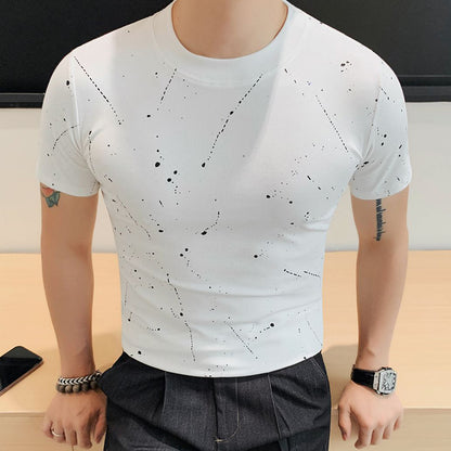 N0421 High-end design men's short sleeve