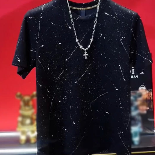 N0421 High-end design men's short sleeve