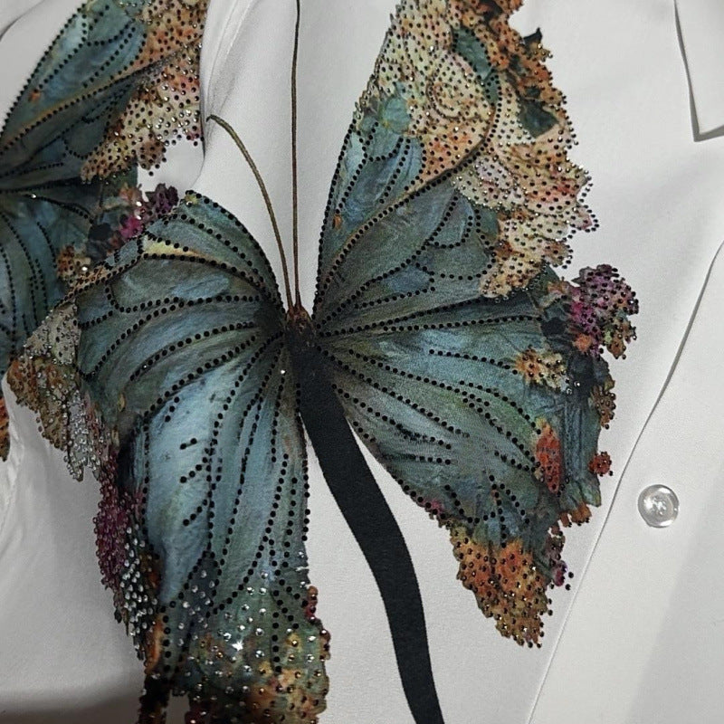 N0520 Men's light luxury floral shirt