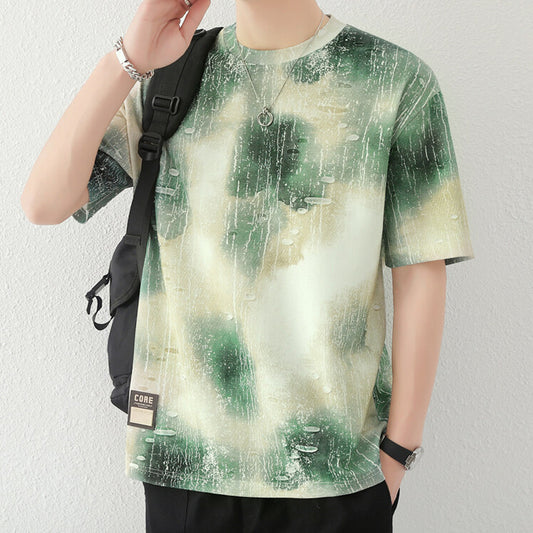 N0528 Men's stylish breathable short sleeve