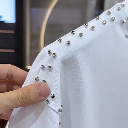 N0529 New summer rivet short sleeves