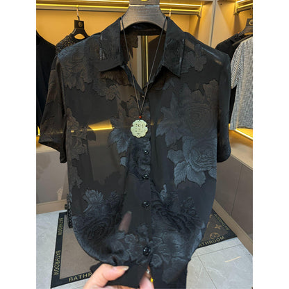 N0605 Summer Light Embroidered Shirt