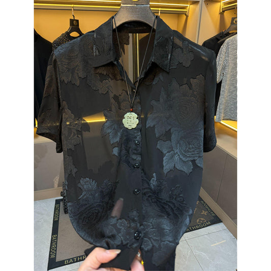 N0605 Summer Light Embroidered Shirt