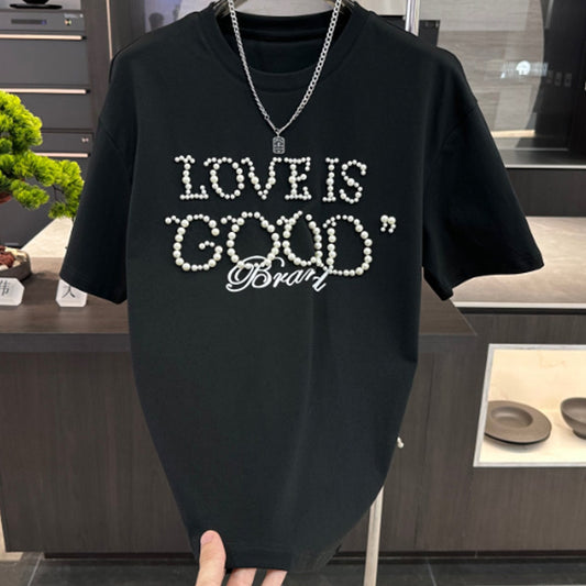 N0606 Summer Fashion Pearl Short Sleeve
