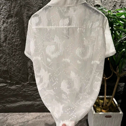 N0610 Men's simple and elegant thin short sleeve