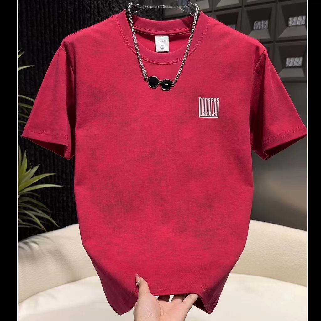 N0616 Men's tie-dye short sleeves