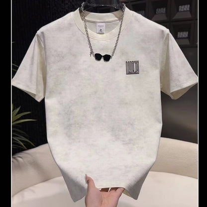 N0616 Men's tie-dye short sleeves