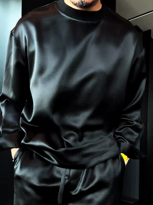 Silky, Comfortable, Simple Solid Color Short Sleeves