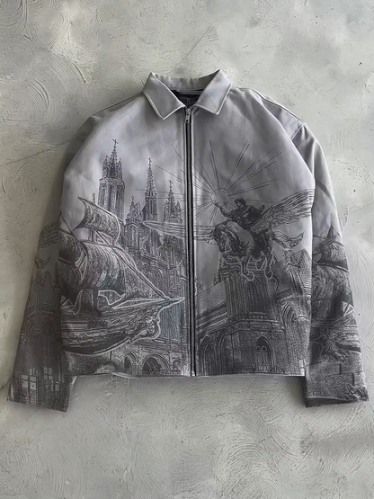 Gray Designer Jacket, Unisex