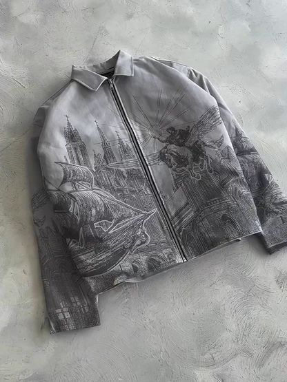 Gray Designer Jacket, Unisex