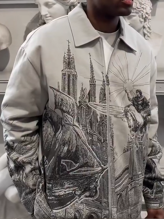 Gray Designer Jacket, Unisex