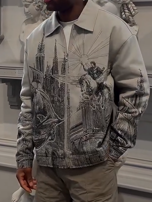 Gray Designer Jacket, Unisex