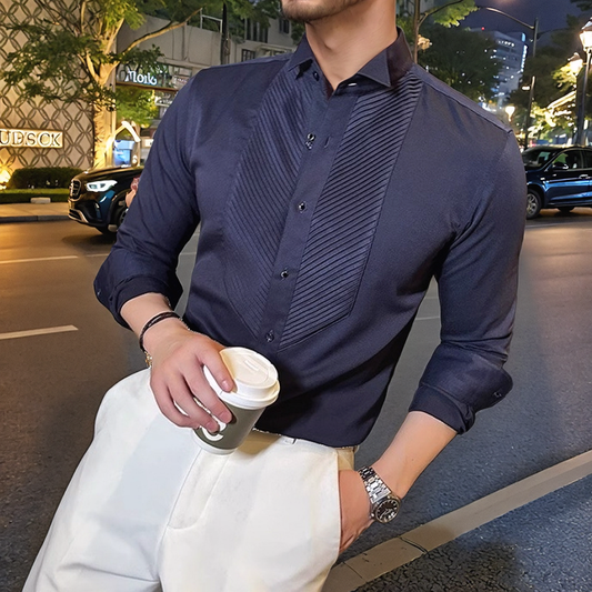 New Simple Design Versatile Men's Shirt