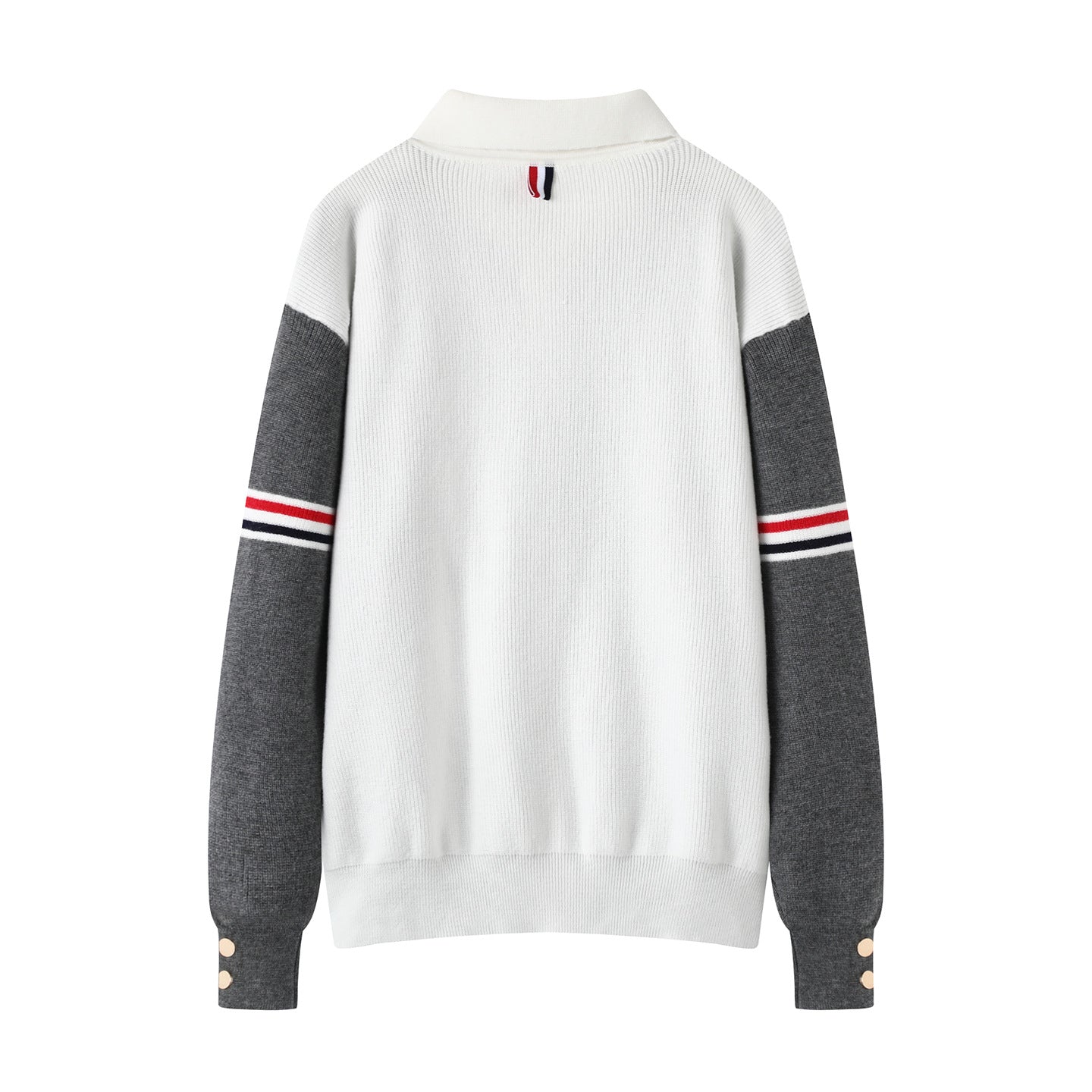 N91101 New Men's Colorblock Cardigan Sweater Collar Knitted Jacket