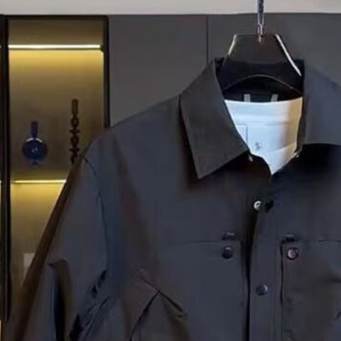 N92302 Simple Lapel Design Casual Jacket