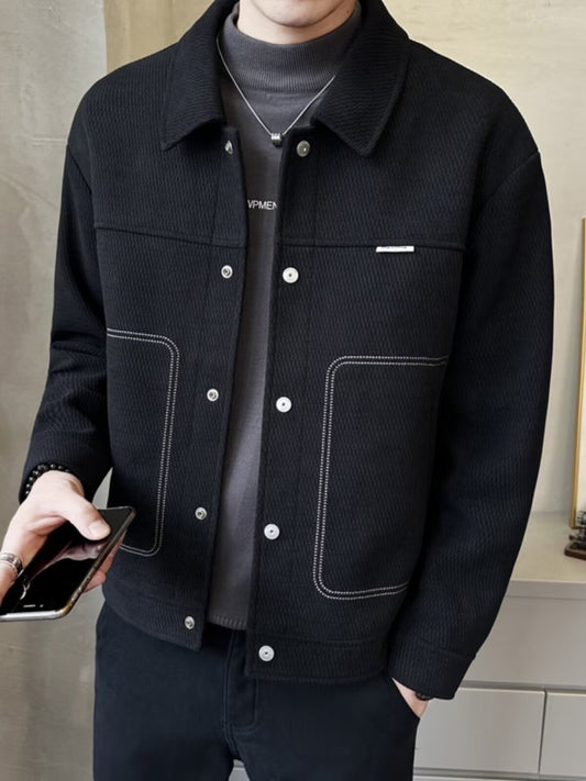 N92304 New Cotton Lapel Casual Jacket
