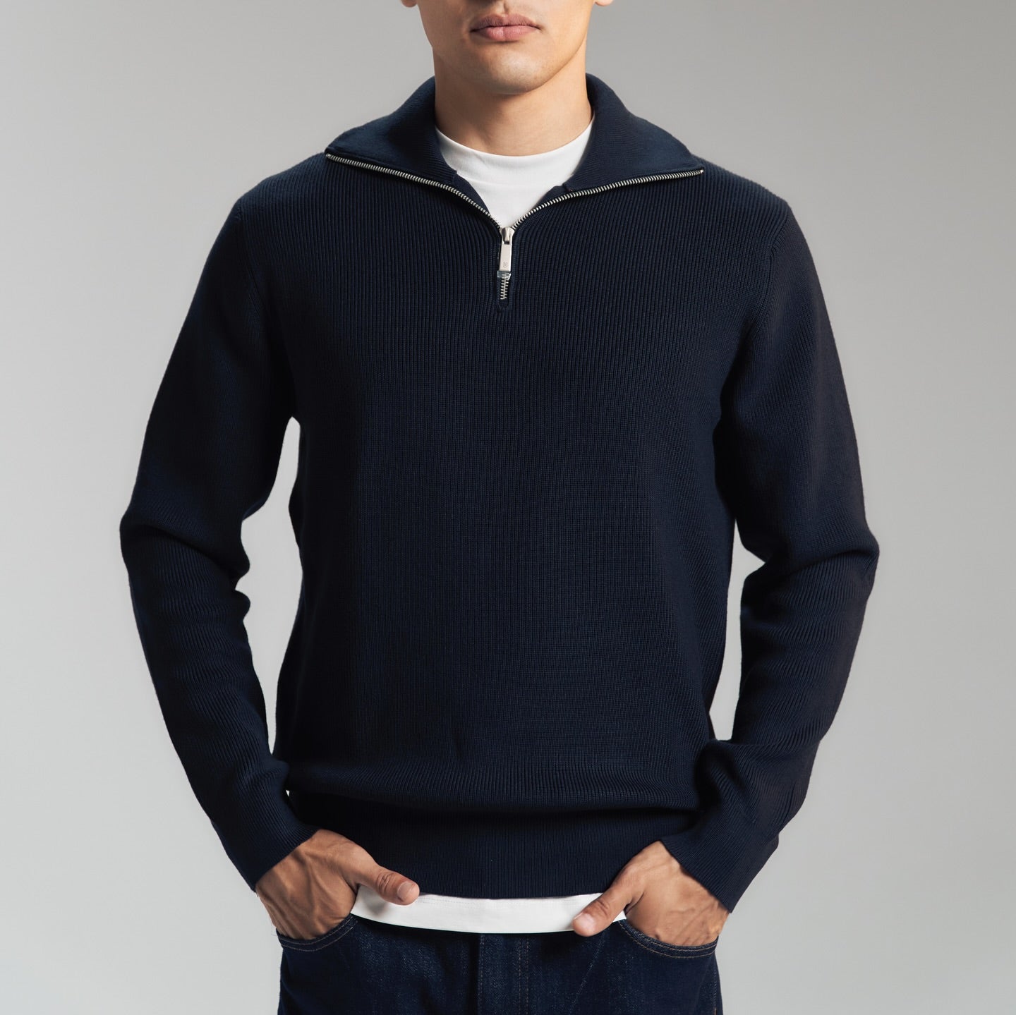 Men's Turtleneck Long-sleeved Sweater
