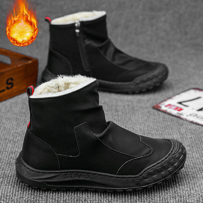 Men's High Top Martin Boots Warm and Non-slip