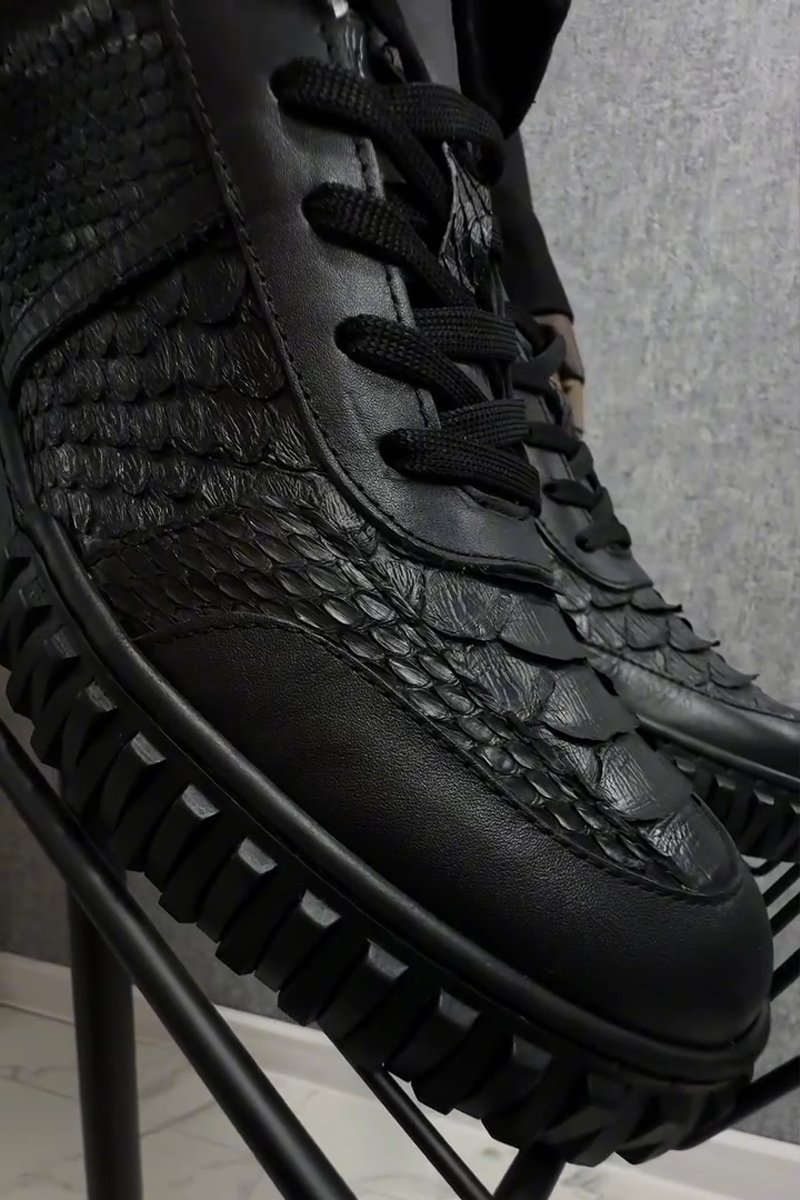 N111901 Crocodile Pattern Business Casual Leather Shoes